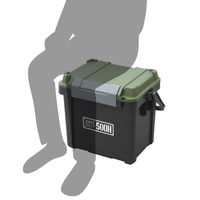 JEJアステージ シールドボックスシャット500HX ブラックグリーン 1個