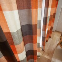 スミノエ コルネ セミオーダー カーテン カレ 2000×1150mm オレンジ １セット(2枚入)（直送品）