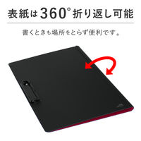 セキセイ クリップファイルダブル 発泡美人 A4 レッド FB-2036-20 1セット(3冊)