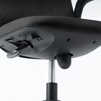 サンワサプライ オフィスチェア SNC-T161BK 1個 肘跳ね上げ式 座面/高反発モールドウレタン 背もたれランバーサポート ウレタンキャスター（直送品）