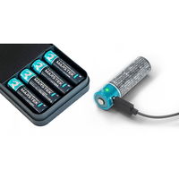 MARSTEK 充電式 単3形電池 リチウムイオン充電池 1.5V 4本セット MS5070C4P 1セット(単三形×4本)