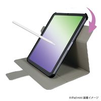 ナカバヤシ iPad mini (第6世代/A17 Pro)回転式カバー ブラック TBC-IPM2109BK 1個