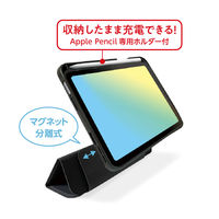 ナカバヤシ iPad mini (第6世代/A17 Pro)マグネット分離衝撃吸収ケースクロ TBC-IPM2101BK 1個