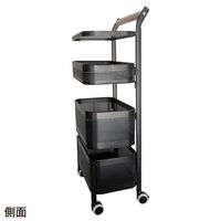 Habiter(アビテ) ピヴォ・トローリーラック ZK-901-BK 1個（直送品）