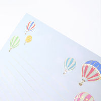 包む レターセット 箔押し 気球 TL0B2 1セット(2セット)（直送品）