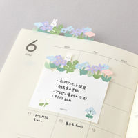 デザインフィル 付せん紙 型抜き 花畑柄 20枚入 19103006 1セット(3個)（直送品）