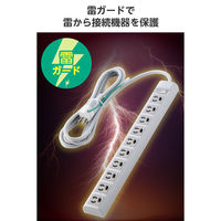 延長コード 電源タップ 3ピン 10個口 3m 一括スイッチ マグネット 2ピン変換アダプター付 T-Y133DA エレコム 1個（直送品）