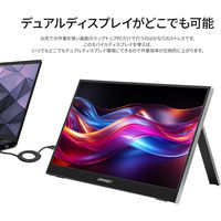 JAPANNEXT 14インチ ワイド タッチパネルモバイルディスプレイ JN-MD-IPST14WX 1台（直送品）