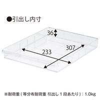 【軒先渡し】ナカバヤシ アバンテ・リネア フロアストレージ 浅18段 幅277×奥行400×高さ1070mm ブラック 1台（直送品）