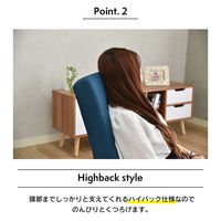 タマリビング スワレバII フロアチェア ブラウン 1台（直送品）