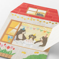 デザインフィル カード めくる 誕生日 家柄 88720006 1セット(3個)（直送品）