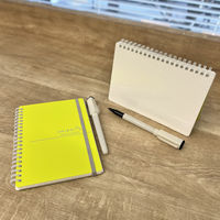 SHIROita シロイタ B6 方眼ノート ホワイトボード&ボードマーカー付き イエロー D09809 1セット(1冊×2)（直送品）