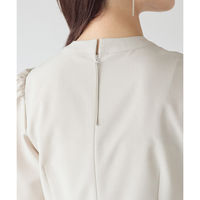 ボンマックス 八分袖チュニック丈ブラウス ブルー 19号 AUB4300 AUB4300-6-19G 1着（直送品）