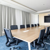 ユニベール 防炎 1級遮光 防炎レース セットカーテン ベルーイスピックセット 1500×1780mm ブルー 1セット(2枚入)（直送品）