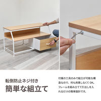 【軒先渡し】B.Bファニシング Regal 棚付きリビングチェスト ロータイプ 幅940×奥行415×高さ485mm ナチュラル 1台（直送品）