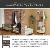 【軒先渡し】B.Bファニシング TURN ターン ハンガーラック 幅590×奥行300×高さ1740mm ホワイト 1台（直送品）