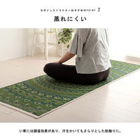 イケヒコ mandala ブラウン 66×185cm 1331290060303 1個（直送品）