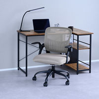 YAMAZEN キャスター付き スタッキングチェア 4脚組 ミーティングチェア 積み重ね CKSC-C55(BK/BK)*4 1セット（直送品）