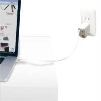 エアージェイ リール式USB-Cケーブル内蔵コンセント充電器 AKJ-65PDR 1台（直送品）