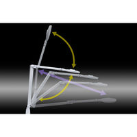 ジェントス ルミサス 高演色クランプ式リモコンデスクライト DK-R117WH 1台（直送品）