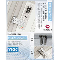 スーツケース 拡張機能・HINOMOTO超静音キャスター【NT-XB0502】 NT-XB0502 オートミールグレー S 1台（直送品）