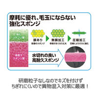 給食用 スポンジ 異物混入対策 ピンク 1パック（10個入）キクロン