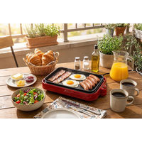 ダイアモンドヘッド ROOMMATE 3WAYホットプレート RM-243TE-RD 1台（直送品）