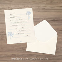 デザインフィル ミニレターセット937 花色和紙 白 86937006 1セット(1パック×3)（直送品）