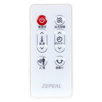 電響社 ZEPEAL 人感センサー付タワーセラミックヒーター WH DTC-L120M-WH 1個（直送品）