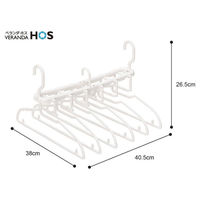 オーエ ベランダHOS サイドフック6連ハンガー 88383 1個（直送品）