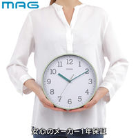 ノア精密 掛け時計 ガレット MAG 連続秒針 グリーン 482653 1個（直送品）