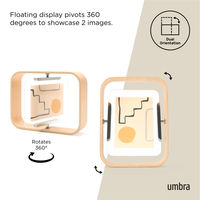 アントレックス Umbra フォトフレーム ベルウッドデスクフレーム 16×22cm 木製 ガラス ナチュラル 482876 1個（直送品）