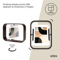 アントレックス Umbra フォトフレーム ベルウッドデスクフレーム 16×22cm 木製 ガラス ウォルナット 482877 1個（直送品）