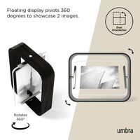 アントレックス Umbra フォトフレーム ベルウッドデスクフレーム 18.8×23.9cm 木製 ガラス ブラック 482881 1個（直送品）