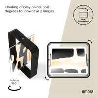 アントレックス Umbra フォトフレーム ベルウッドデスクフレーム 26×31cm 木製 ガラス ブラック 482884 1個（直送品）