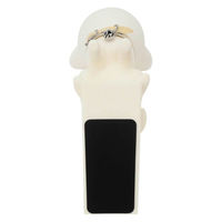 ルークラン ドアストッパー アプリクス アニマルストッパー かわいい 動物 シロ 494316 1個（直送品）