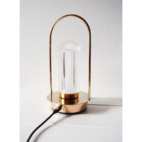 ケーアイジャパン テーブルライト ガラス製 無段階調光 充電式 クラルテ ライン LEDランタン 495440 1個（直送品）