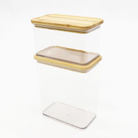 イトウ 保存容器 2.4L 木目調 クリア 保存ケース 497105 1個（直送品）