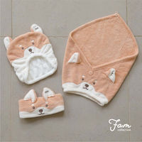 シービージャパン ヘアキャップ キッズキャップ 吸水アニマルキッズキャップ Zooie fam 柴犬 497321 1個（直送品）