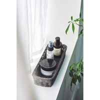 サンリツ キッチントレー KLEANE PLUS 洗える 抗菌素材の小物入れ バスケット S ダークグレー 499106 1個（直送品）