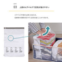 アストロ 衣類圧縮収納セット 623-49 1セット(1個+2枚)（直送品）