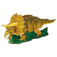 セトクラフト ペンスタンド 天然木 色塗り 恐竜 組立て式 トリケラトプス 498942 1個（直送品）