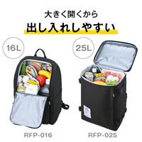 保冷バックパック 25Ｌ ダークグレー RFP-025 DGY 1セット（1個×3） 保冷バッグ リュック サーモス