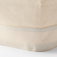 無印良品 綿帆布 持ち手付ソフトボックス スリム大 約幅３７×奥行１８．５×高さ２６ｃｍ 良品計画