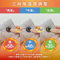 大河商事 enetanpoエネタンポ ET-18エアリーシートヒーター グレー enetanpoET-18 1個（直送品）