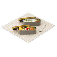 フレッシュランチボックス 600mlモカ DJT-601W MC 1個 食洗機可 電子レンジ可 2段式お弁当箱 スリム サーモス