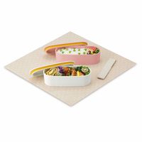 フレッシュランチボックス 600mlピンク DJT-601W P 1個 食洗機可 電子レンジ可 2段式お弁当箱 スリム サーモス