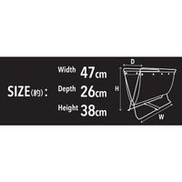 LIV PLUS ベストコ 荷物置き ハンモック型 折りたたみ 収納 ブラック フロアーラック ND-3593 1個