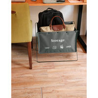 LIV PLUS ベストコ 収納ボックス 折りたたみ L グレー 無地 フロアーラック ND-6126 1個