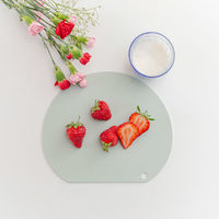 なめらか抗菌まな板 スモーキーグリーン NC-SG 1個 まな板 刃当たり ゴム感覚  抗菌剤練り込み かまぼこ型 伊原企販